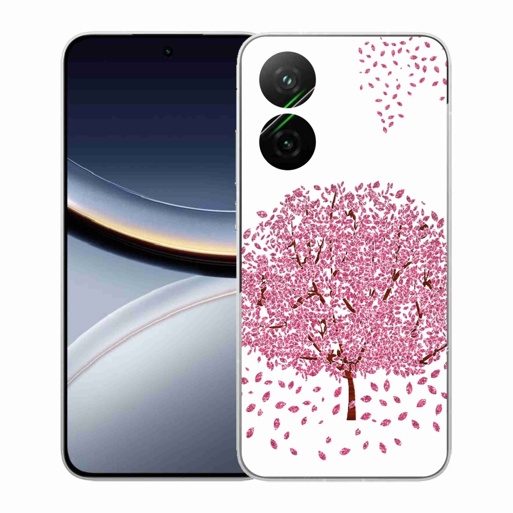 Gelový kryt mmCase na Xiaomi Poco F7 5G - kreslený strom s listy
