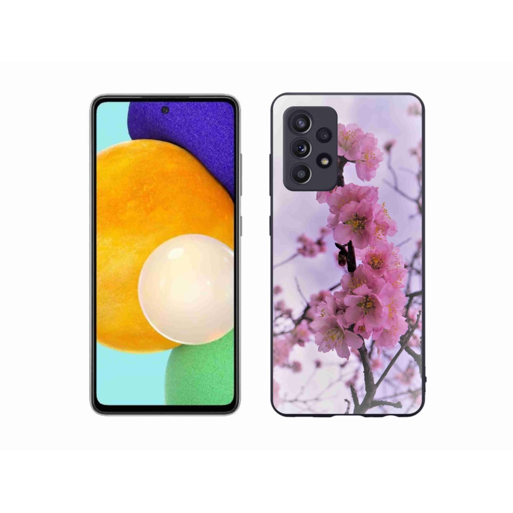 Gelový kryt mmCase na Samsung Galaxy A52s 5G - květiny 7