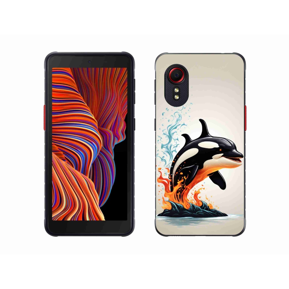 Gelový kryt mmCase na Samsung Galaxy Xcover 5 - kosatka