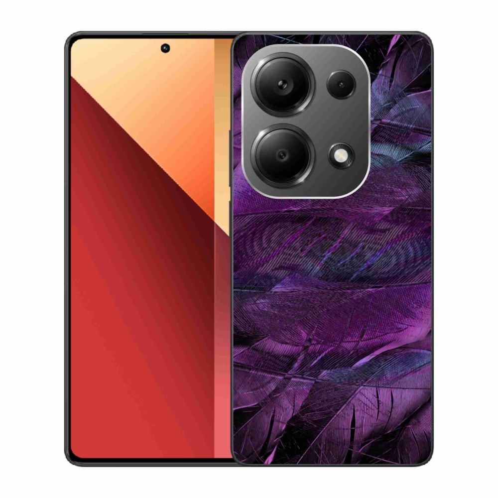 Gelový kryt mmCase na Xiaomi Redmi Note 13 Pro 4G/Poco M6 Pro - fialová pírka