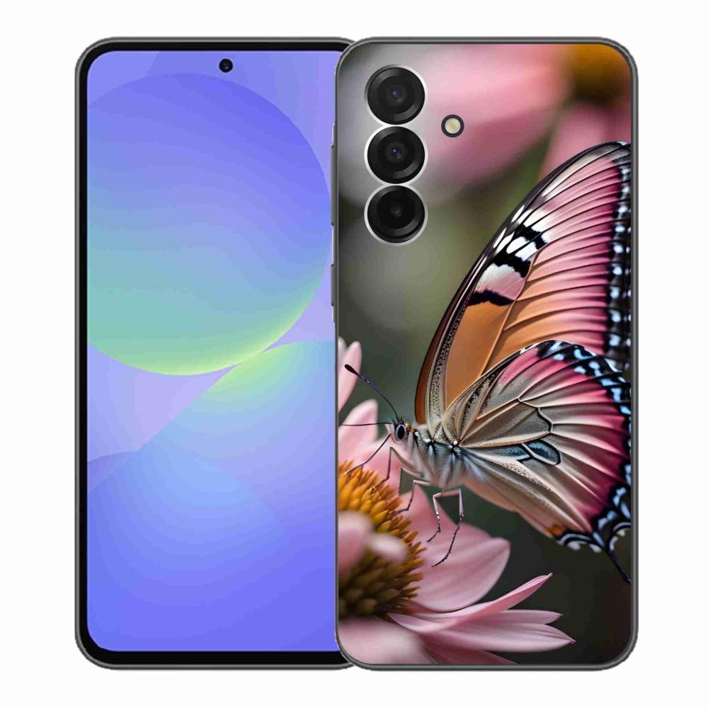 Gelový kryt mmCase na Samsung Galaxy A36 5G - barevný motýl