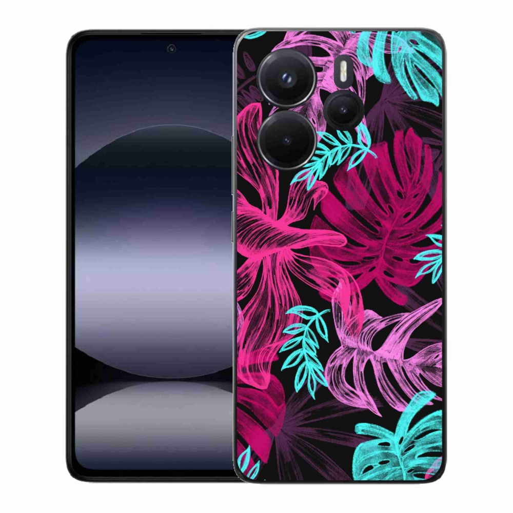 Gelový kryt mmCase na Xiaomi Redmi Note 14 - květiny 1