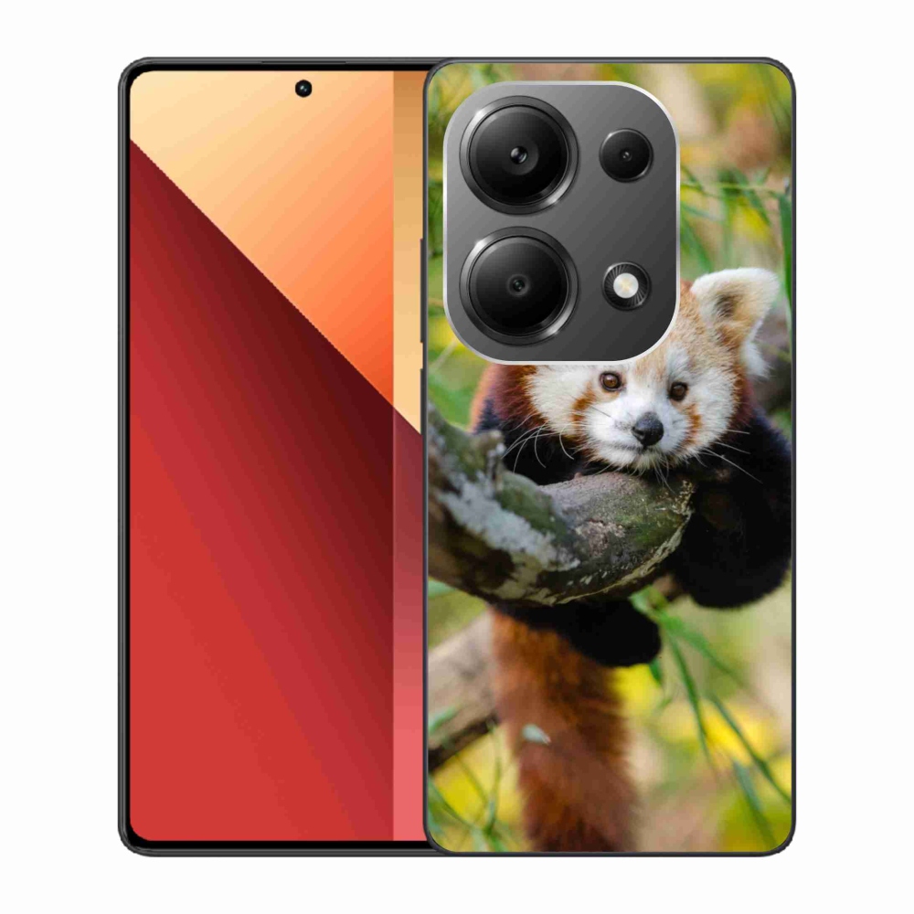 Gelový kryt mmCase na Xiaomi Redmi Note 13 Pro 4G/Poco M6 Pro - panda červená
