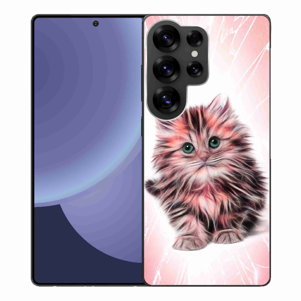 Gelový kryt mmCase na Samsung Galaxy S25 Ultra - roztomilé kotě