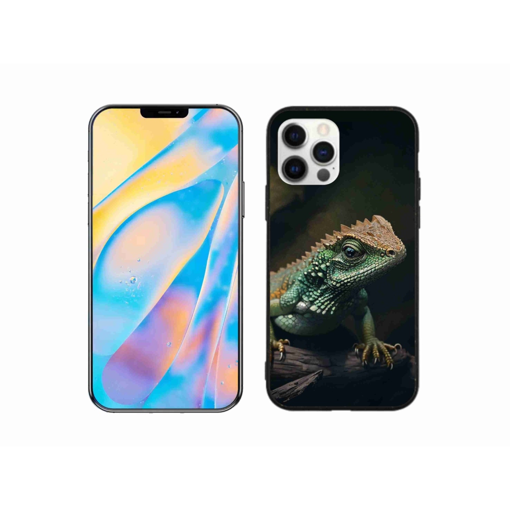 Gelový kryt mmCase na iPhone 12 Pro - ještěr