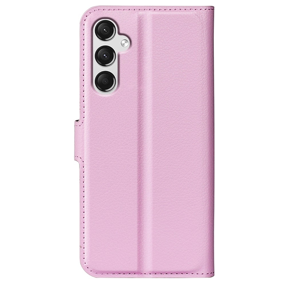 Litchi knížkové pouzdro na Samsung Galaxy A25 5G - růžové