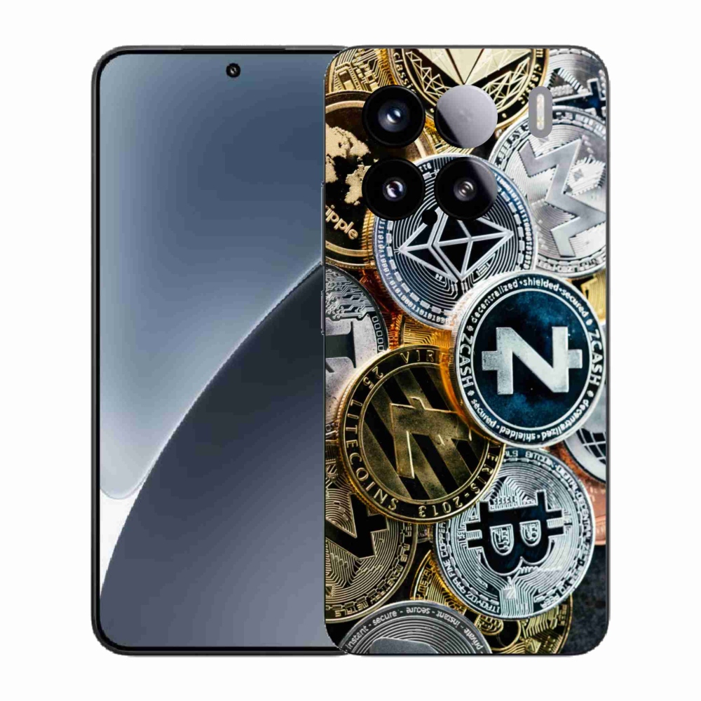Gelový kryt mmCase na Xiaomi 15 - kryptoměny
