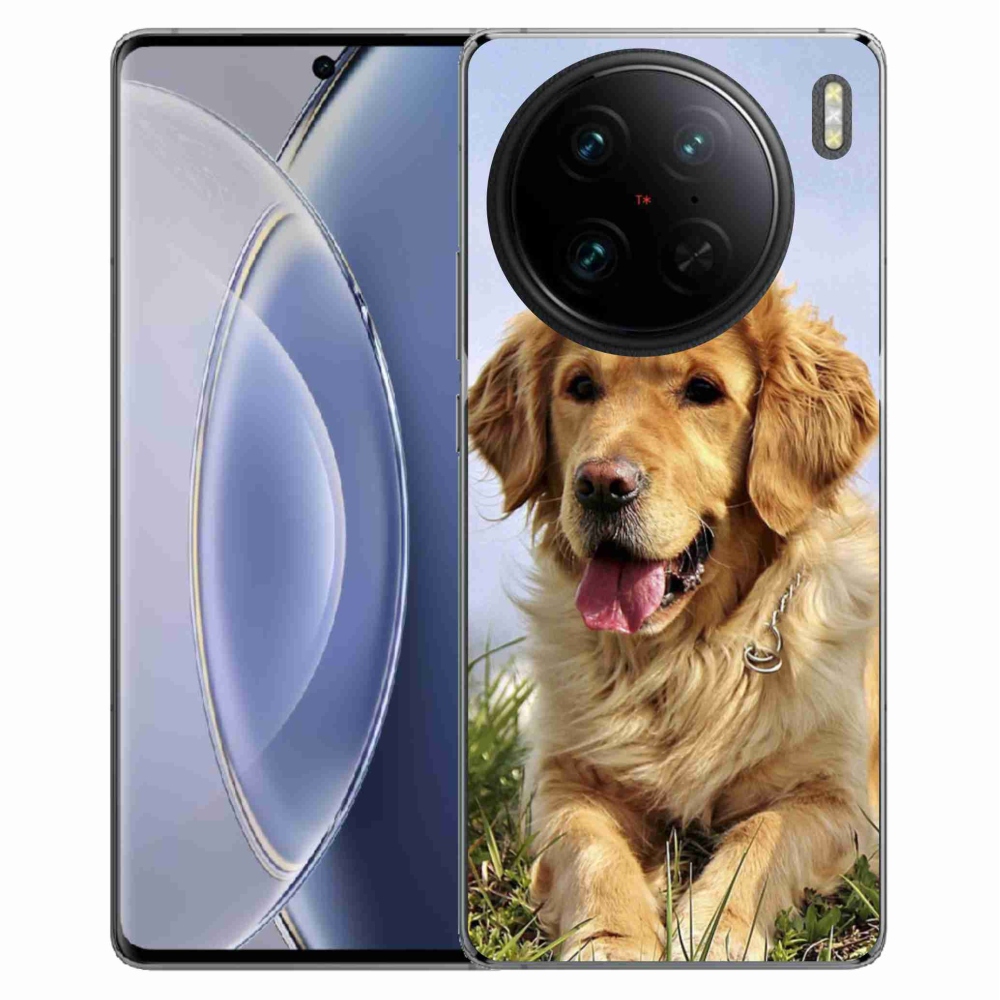 Gelový obal mmCase na Vivo X90 Pro - zlatý retrívr