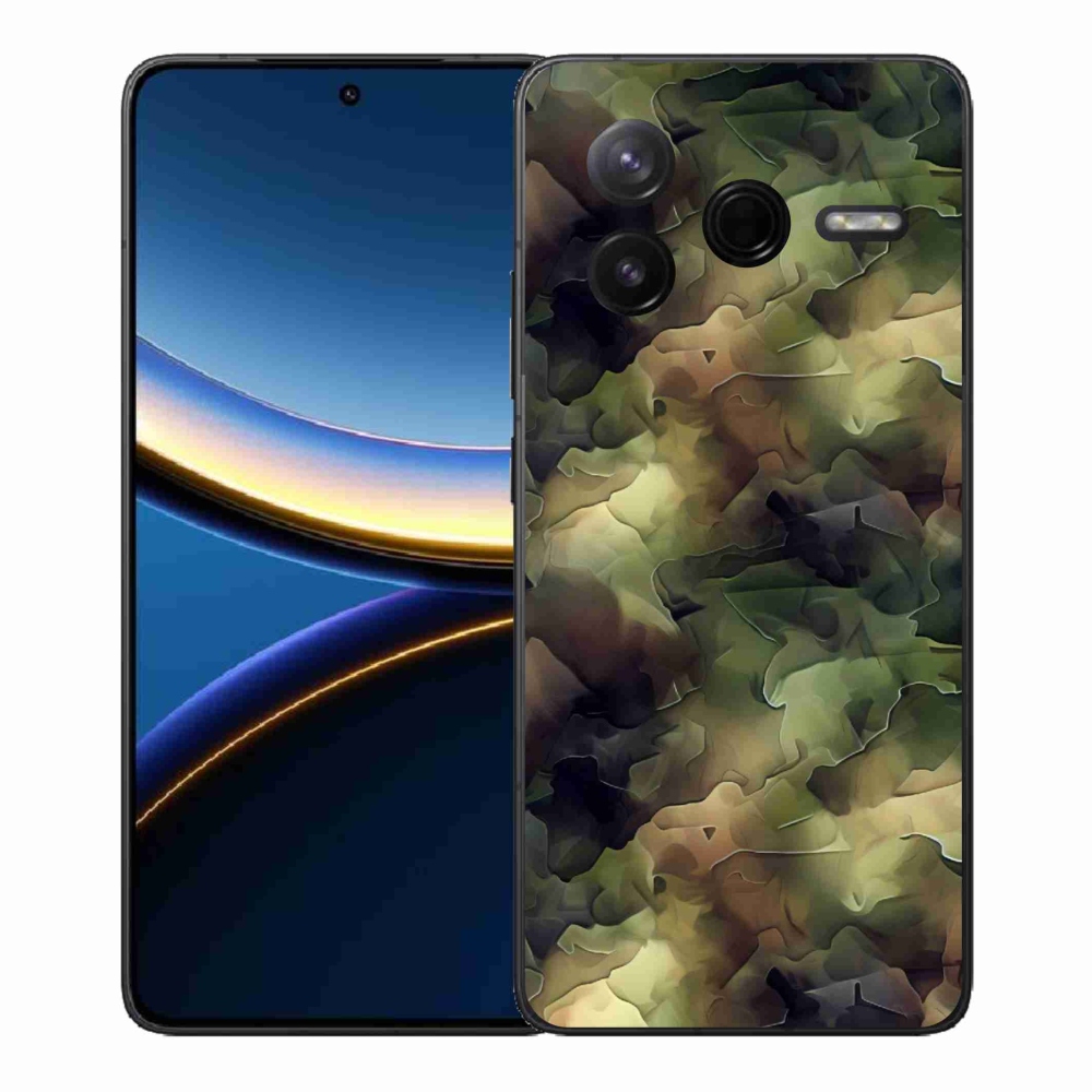 Gelový kryt mmCase na Xiaomi Poco F7 Pro - maskáčový vzor 10