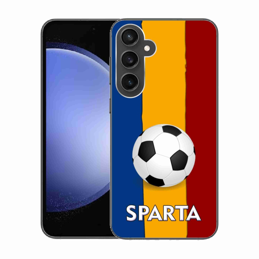 Gelový kryt mmCase na Samsung Galaxy S23 FE - fotbal 1
