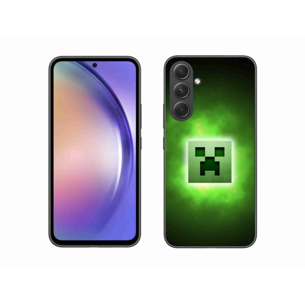 Gelový kryt mmCase na Samsung Galaxy A54 5G - minecraft