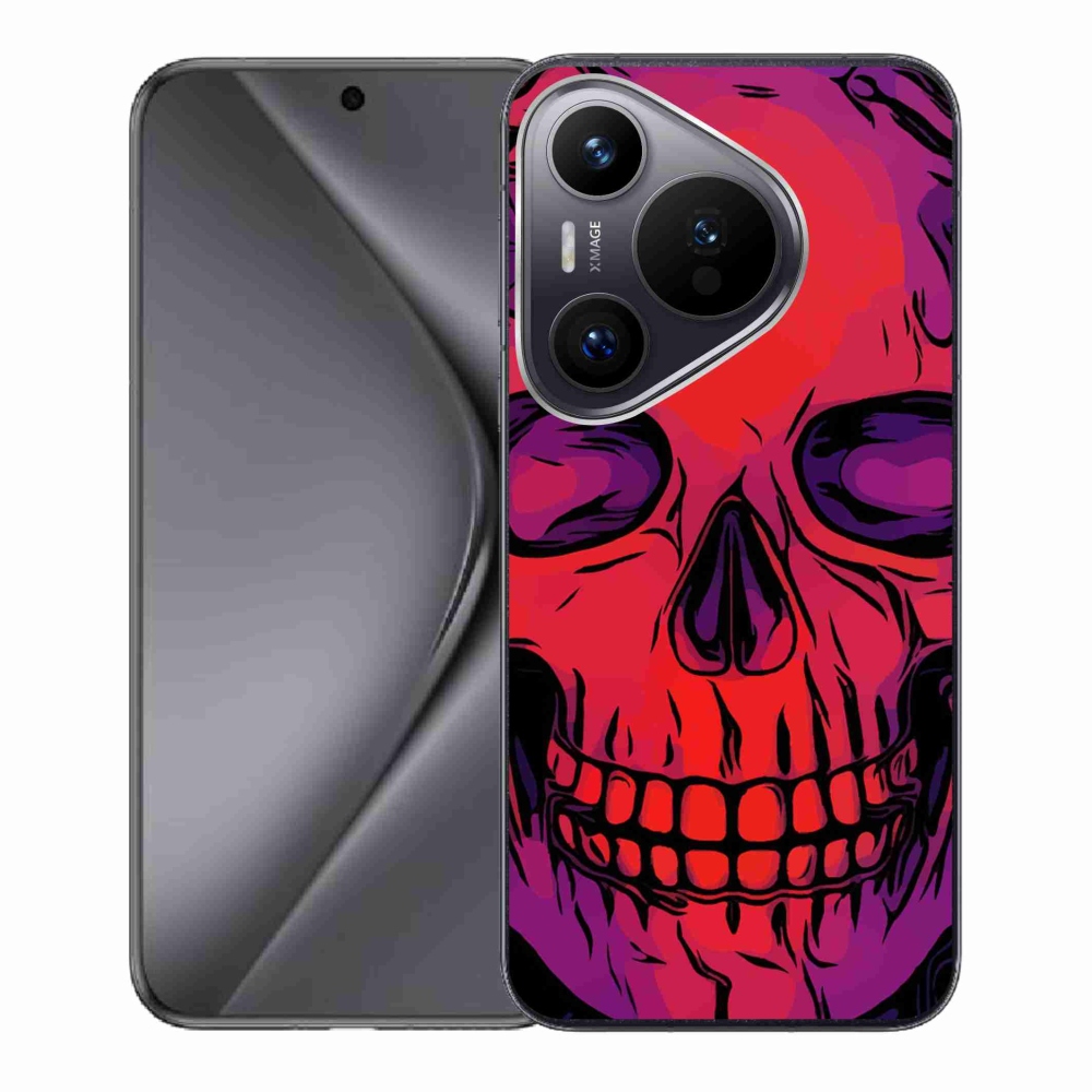 Gelový obal mmCase na Huawei Pura 70 - lebka