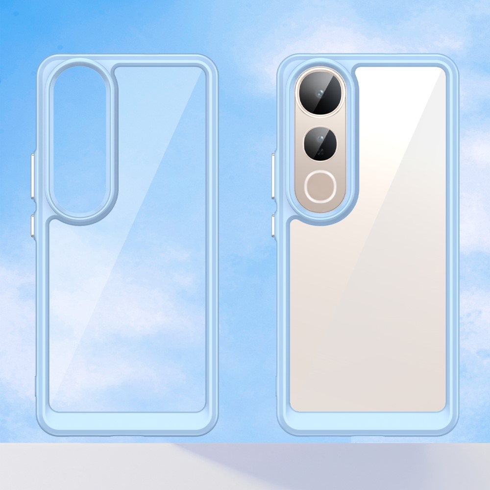 Gelový obal s pevnými zády na Vivo V50 Lite 4G/5G - modrý