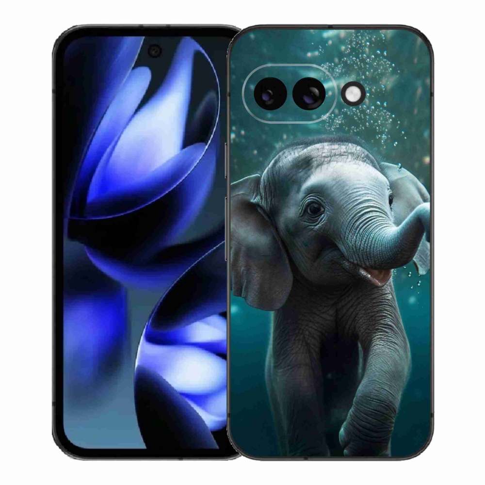 Gelový kryt mmCase na Google Pixel 9a - slůně pod vodou