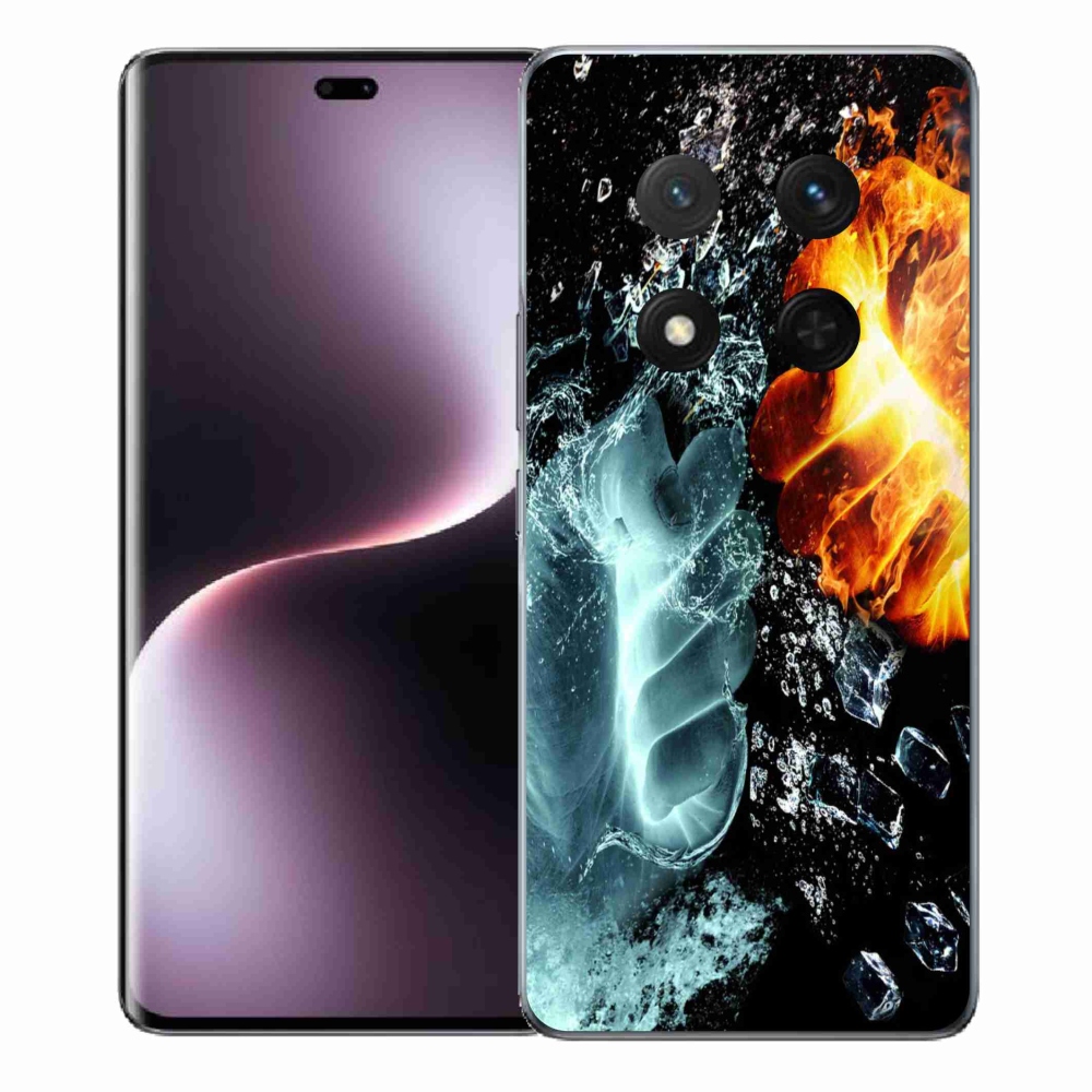 Gelový kryt mmCase na Honor Magic 7 Lite 5G - voda a oheň