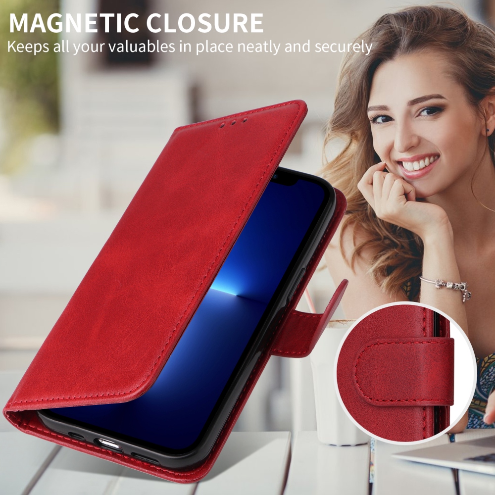 Clots knížkové pouzdro na Xiaomi Poco F7 5G - červené