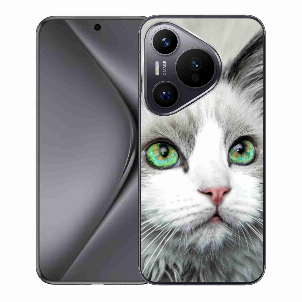 Gelový kryt mmCase na Huawei Pura 70 - kočičí pohled