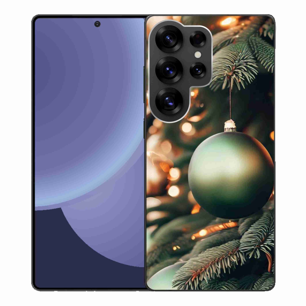 Gelový kryt mmCase na Samsung Galaxy S25 Ultra - vánoční ozdoby 1