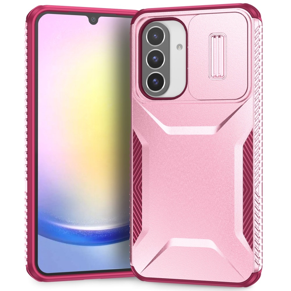 Slips odolný kryt na Samsung Galaxy A26 5G - růžový/vínový