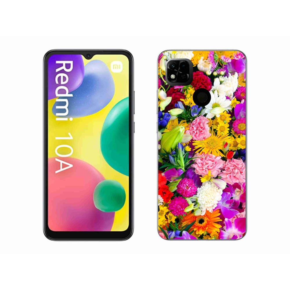 Gelový kryt mmCase na Xiaomi Redmi 10A - květiny 12