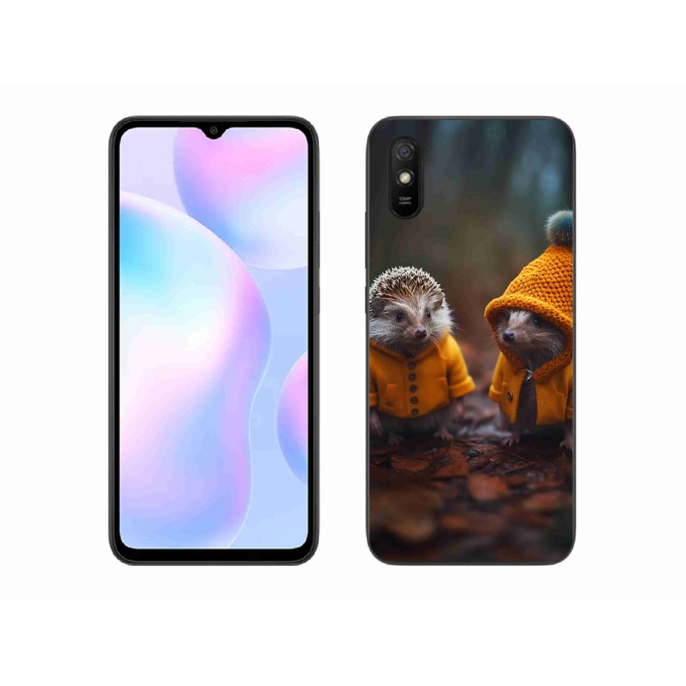 Gelový kryt mmCase na Xiaomi Redmi 9AT - ježci