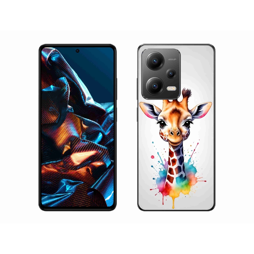 Gelový kryt mmCase na Xiaomi Redmi Note 12 Pro 5G - žirafa 1