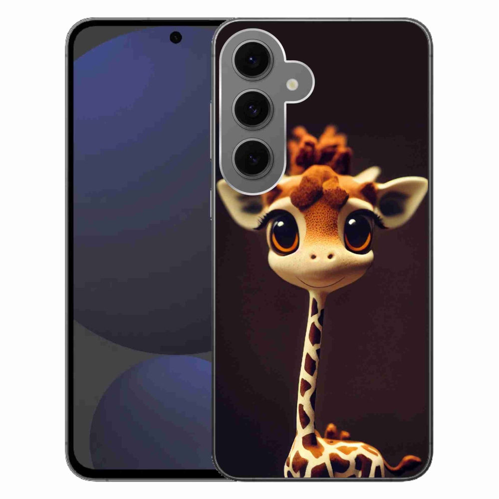 Gelový kryt mmCase na Samsung Galaxy S24 FE - malá žirafa