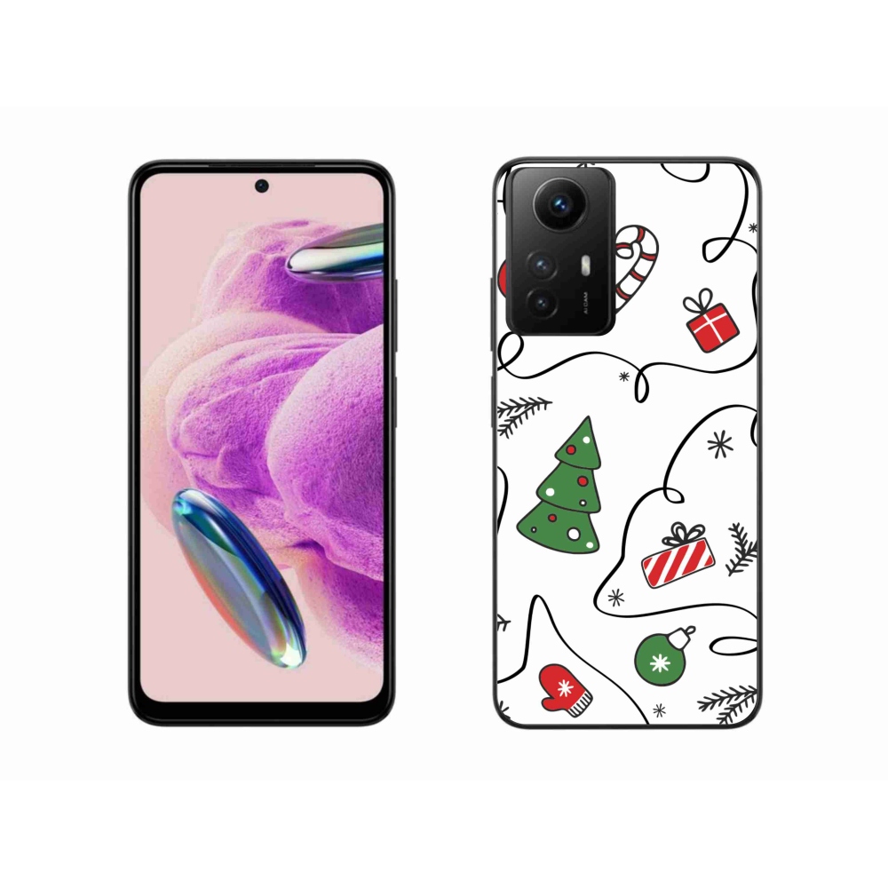 Gelový kryt mmCase na Xiaomi Redmi Note 12S - vánoční motivy