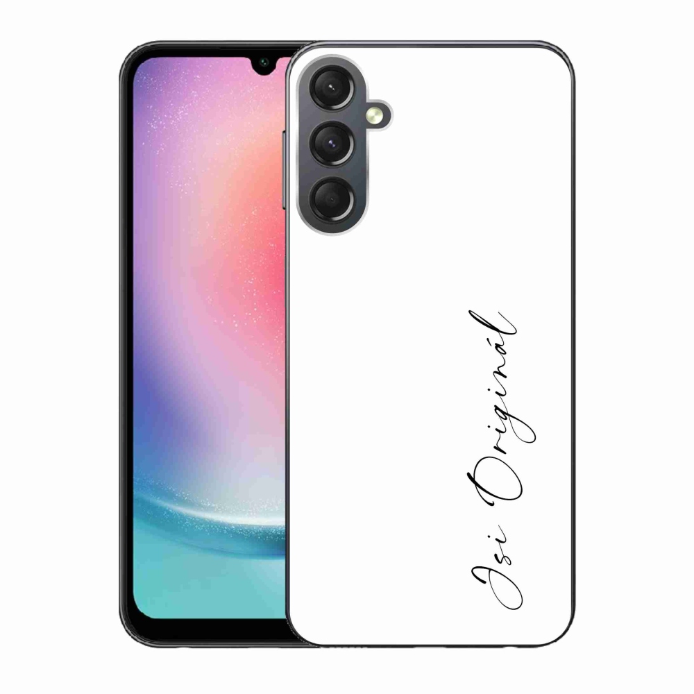 Gelový kryt mmCase na Samsung Galaxy A24 - jsi originál bílé pozadí
