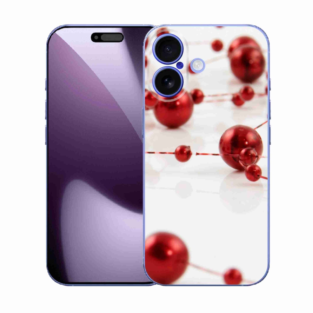 Gelový kryt mmCase na iPhone 17 - vánoční řetěz
