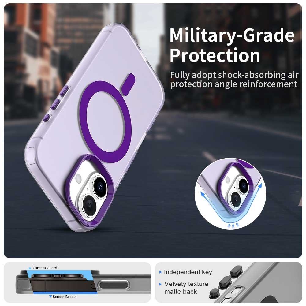 Candy gelový obal MagSafe pro iPhone 17 - fialový