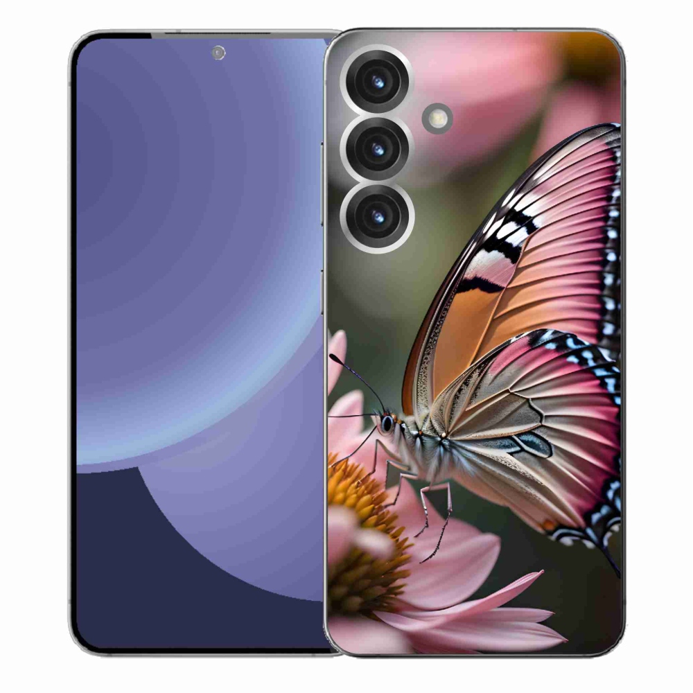 Gelový kryt mmCase na Samsung Galaxy S25+ - barevný motýl