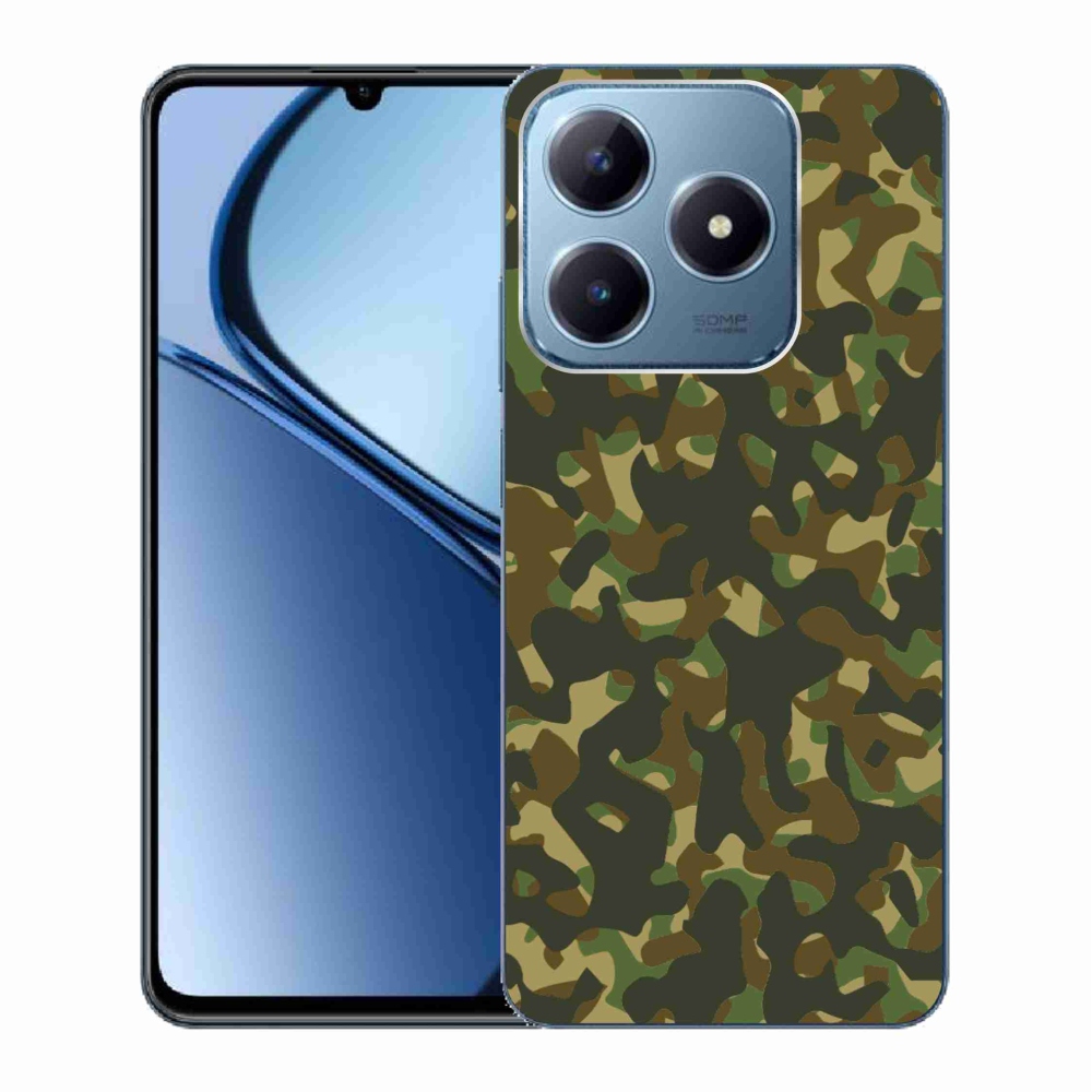 Gelový kryt mmCase na Realme C63 - maskáčový vzor 1