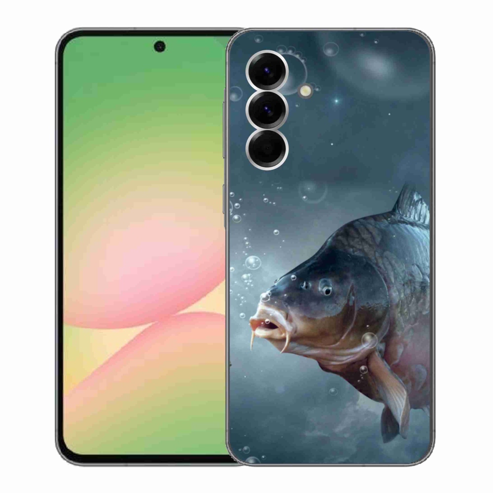 Gelový kryt mmCase na Samsung Galaxy A56 5G - kapr a bublinky
