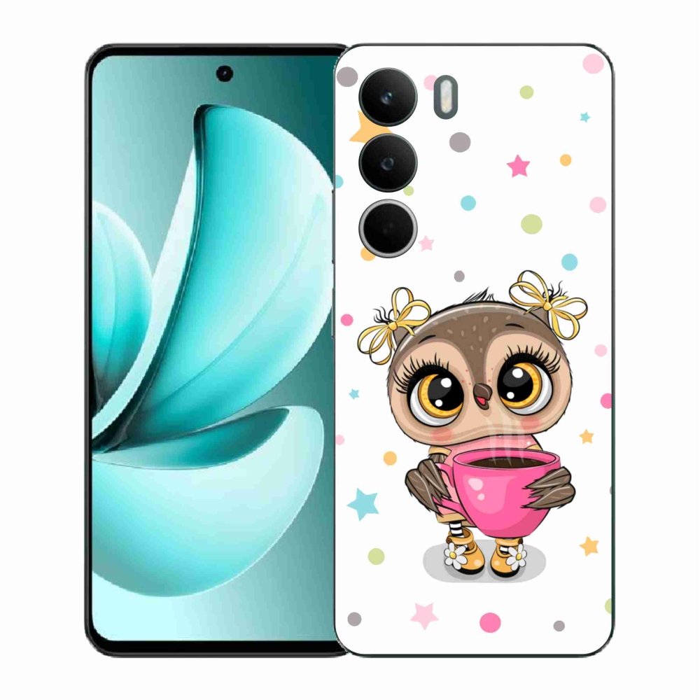 Gelový kryt mmCase na Realme C71 - kreslená sovička
