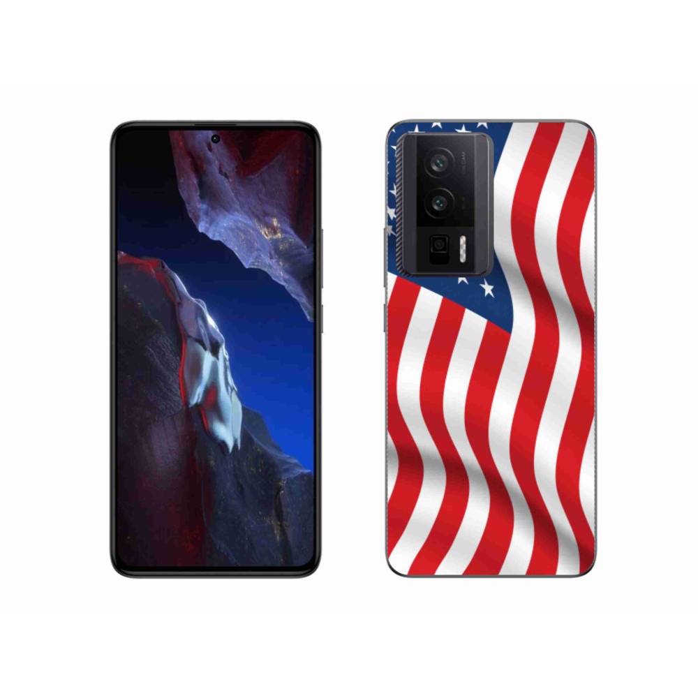 Gelový kryt mmCase na Xiaomi Poco F5 Pro - USA vlajka