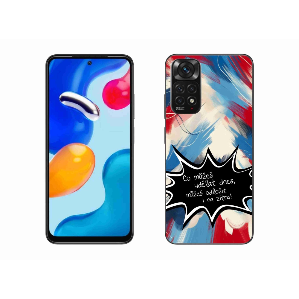 Gelový kryt mmCase na Xiaomi Redmi Note 11S 4G - vtipný text 9 černé pozadí