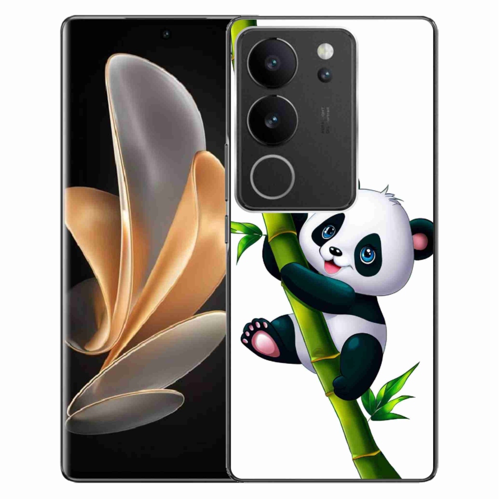 Gelový kryt mmCase na Vivo V29 5G - panda na bambusu