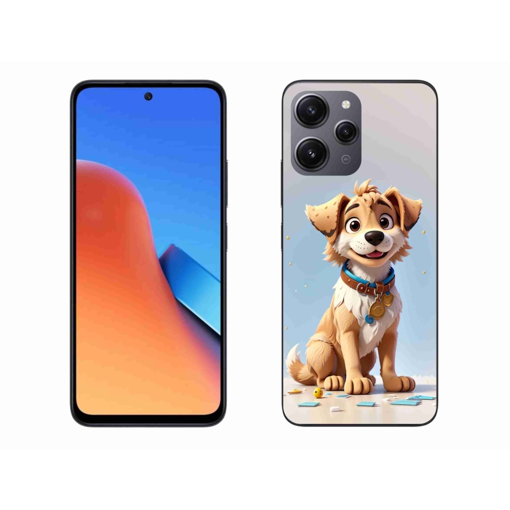 Gelový kryt mmCase na Xiaomi Redmi 12 - kreslené štěně