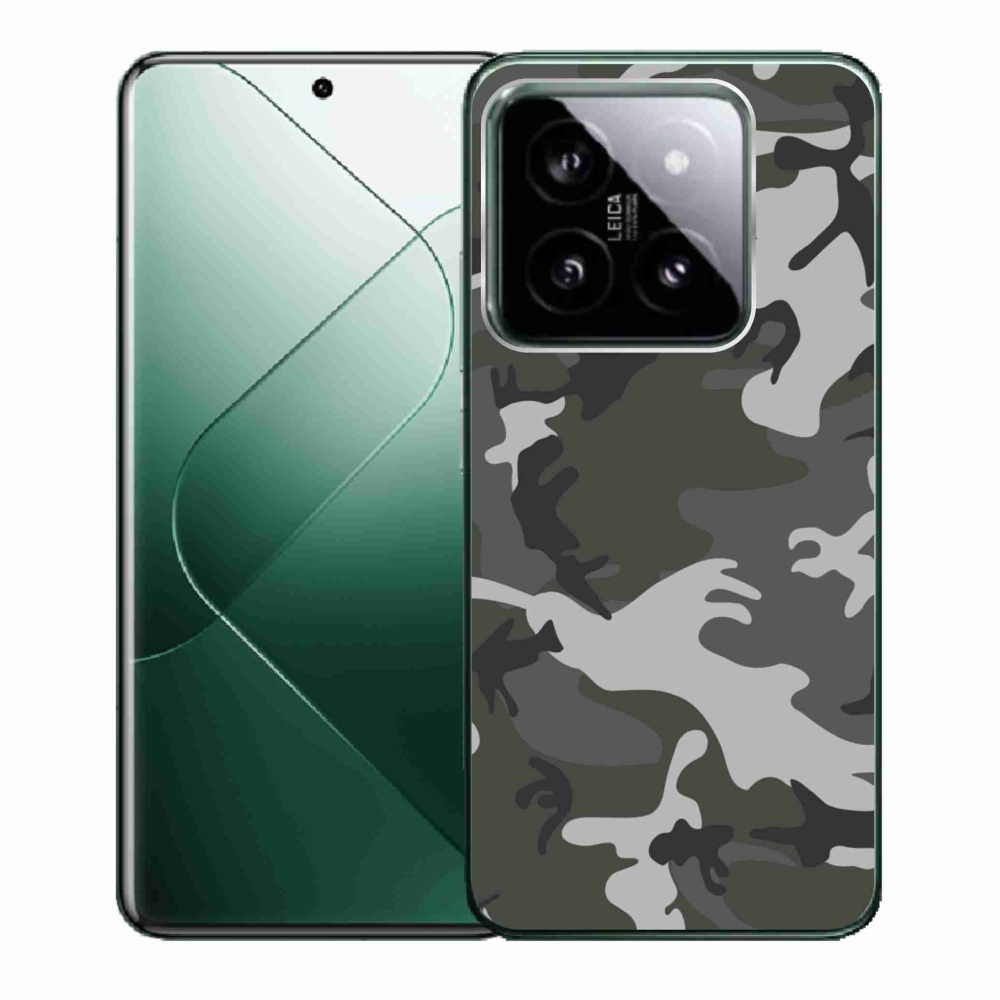 Gelový kryt mmCase na Xiaomi 14 - maskáčový vzor