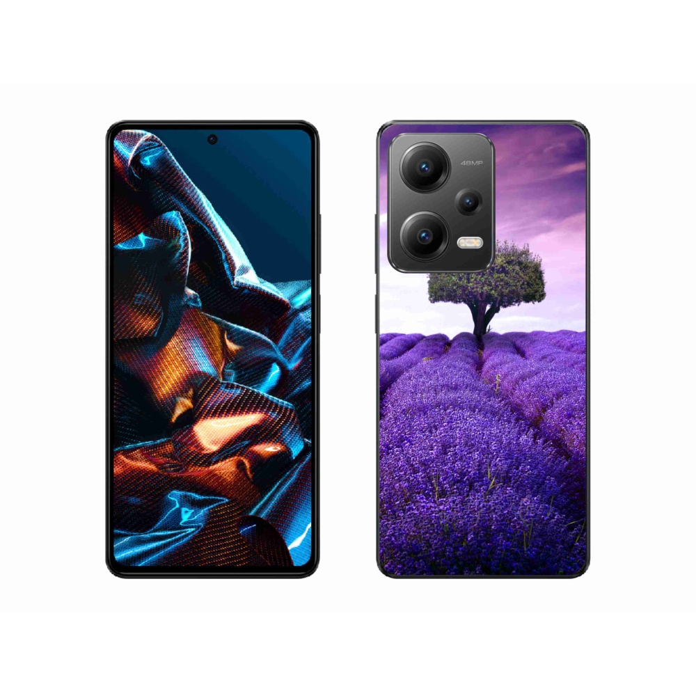 Gelový kryt mmCase na mobil Xiaomi Redmi Note 12 Pro 5G - levandulová louka