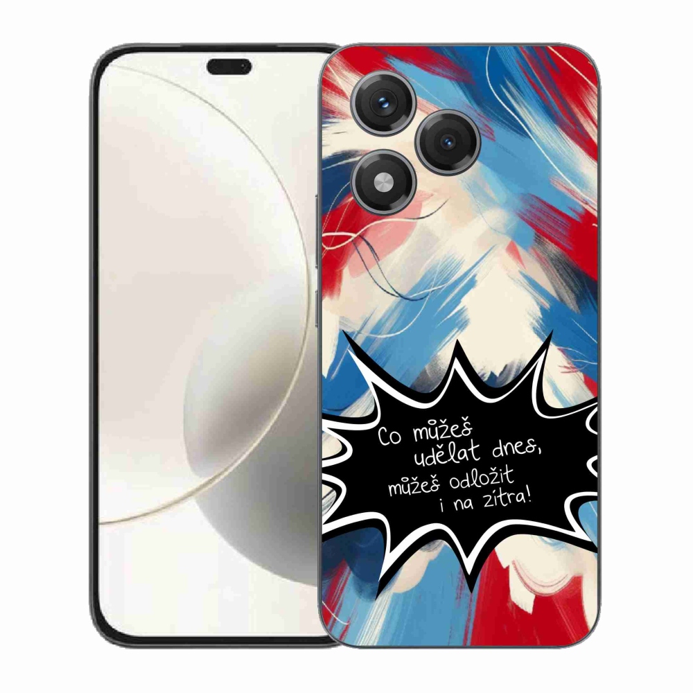 Gelový kryt mmCase na Honor 400 Lite - vtipný text 9 černé pozadí