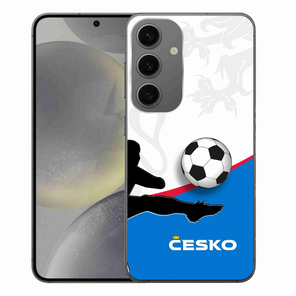 Gelový kryt mmCase na Samsung Galaxy S24+ - fotbal Česko 3