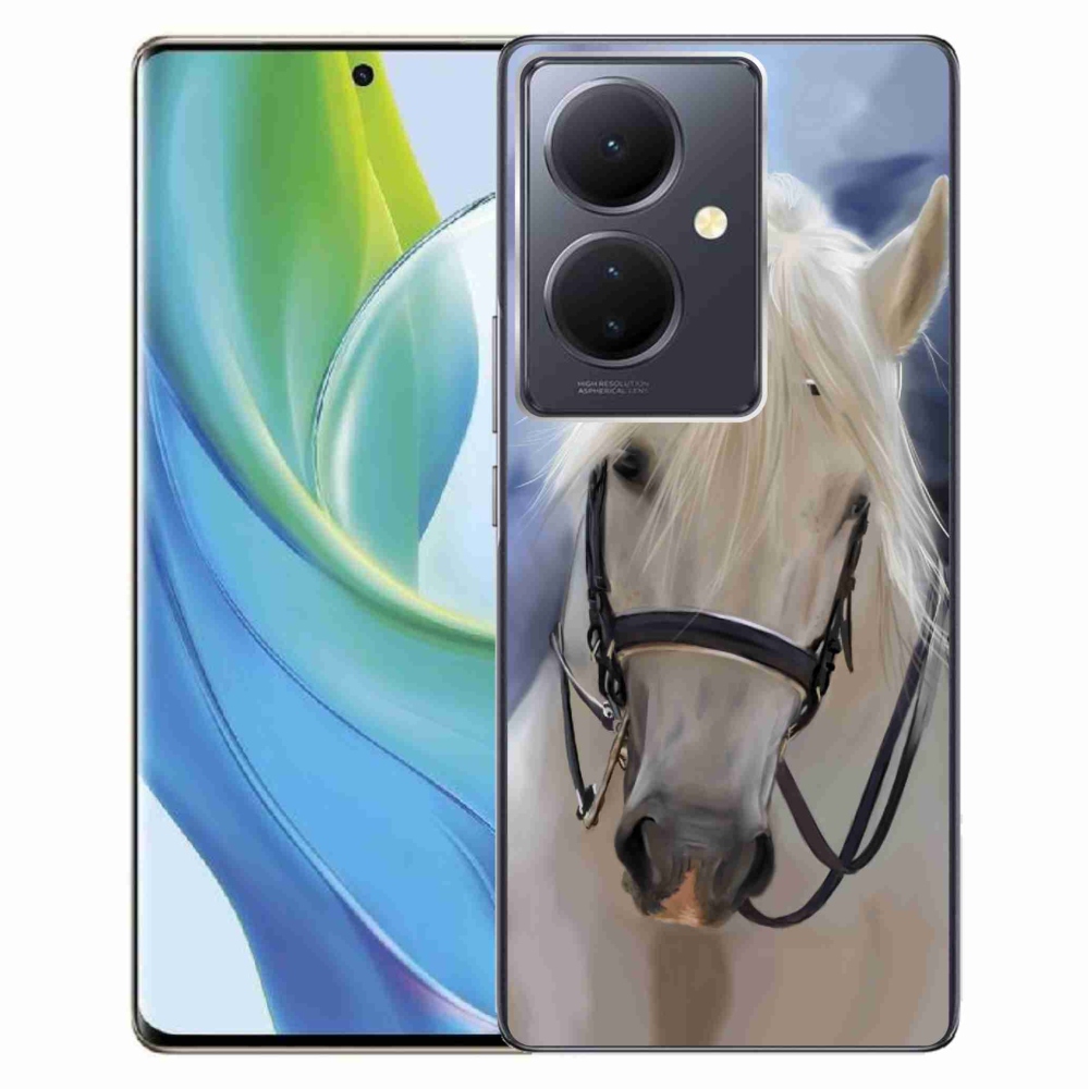 Gelový kryt mmCase na Vivo V29 Lite 5G - bílý kůň