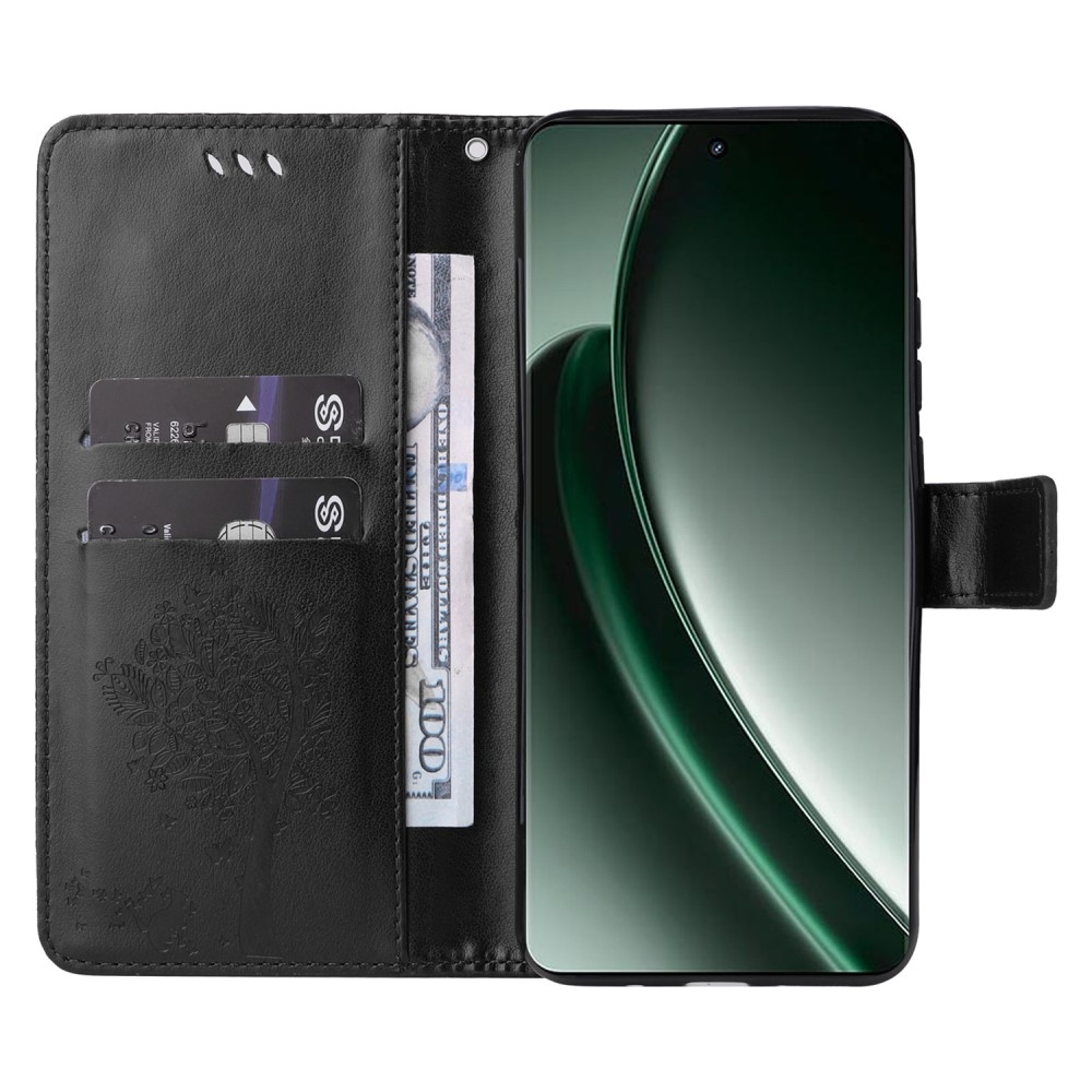 Tree knížkové pouzdro na Realme GT 6 5G/GT 6T 5G - černé