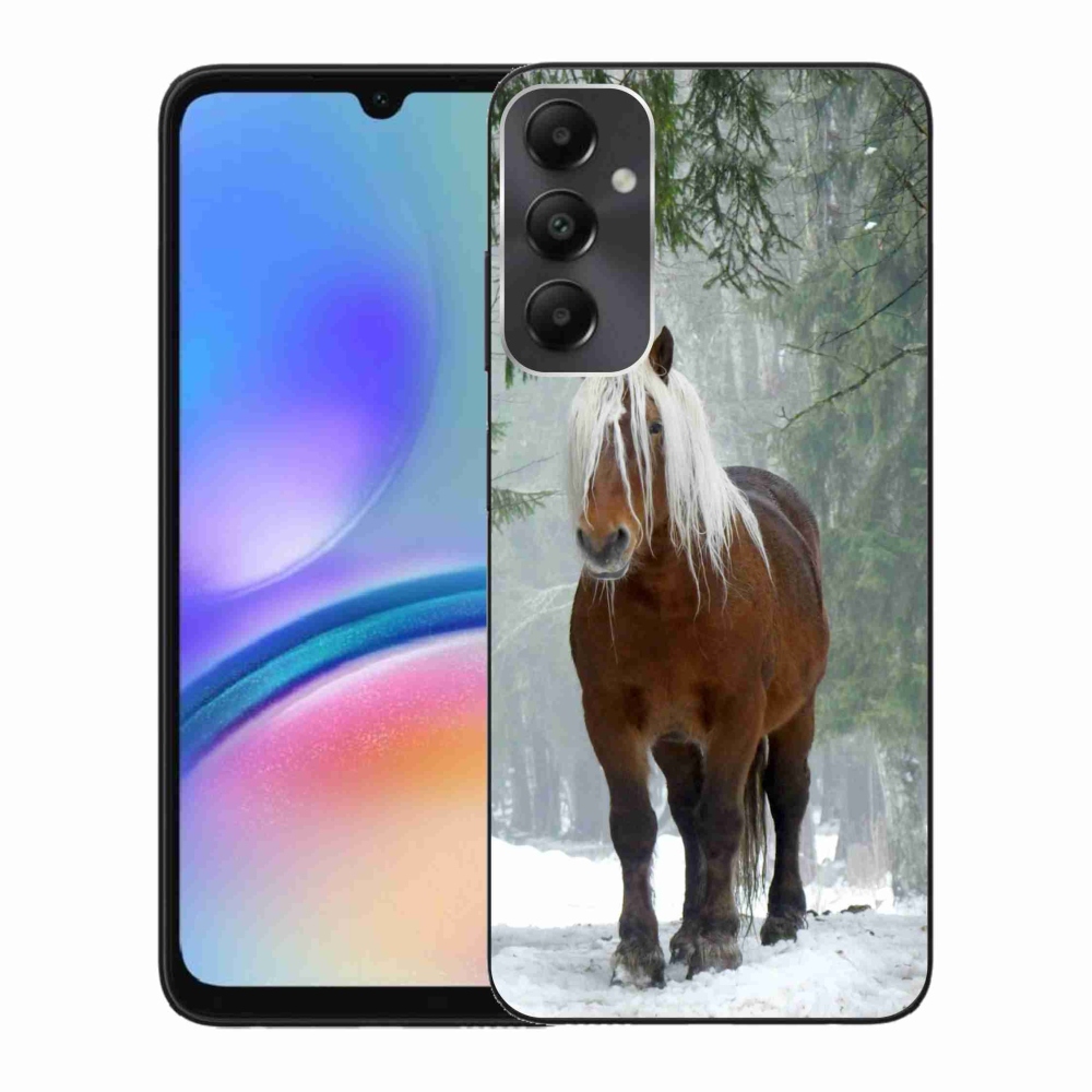 Gelový obal mmCase na Samsung Galaxy A05s - kůň v lese