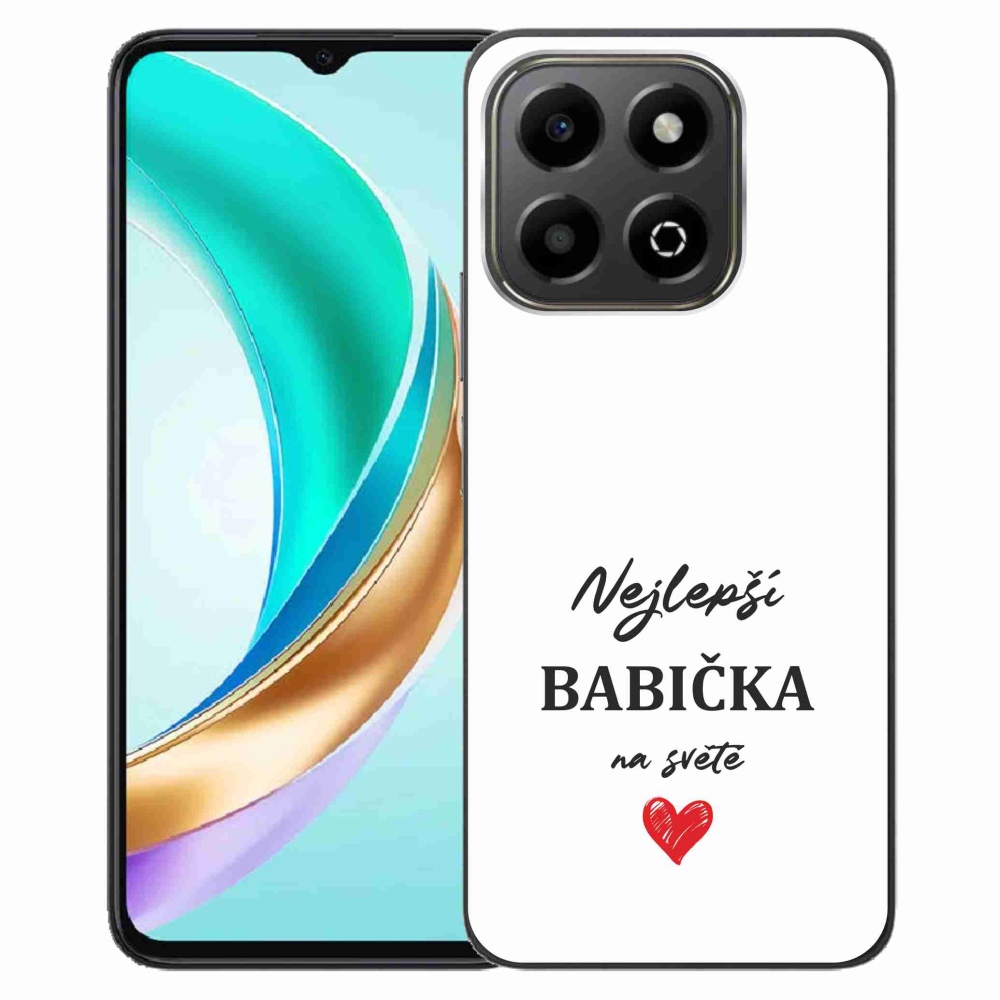 Gelový kryt mmCase na Honor X6b - nejlepší babička 1 bílé pozadí