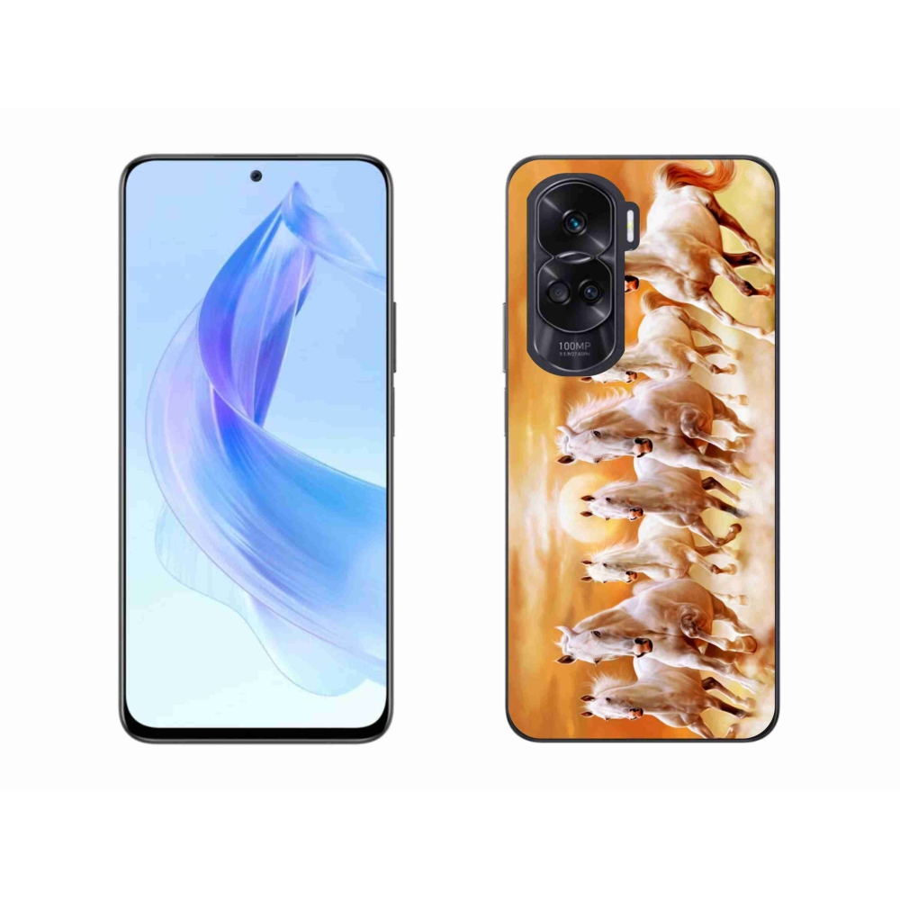 Gelový obal mmCase na Honor 90 Lite - koně 2