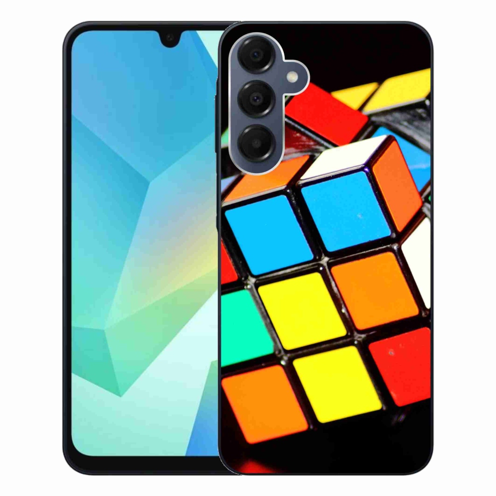 Gelový obal mmCase na Samsung Galaxy A16 4G/5G - rubikova kostka