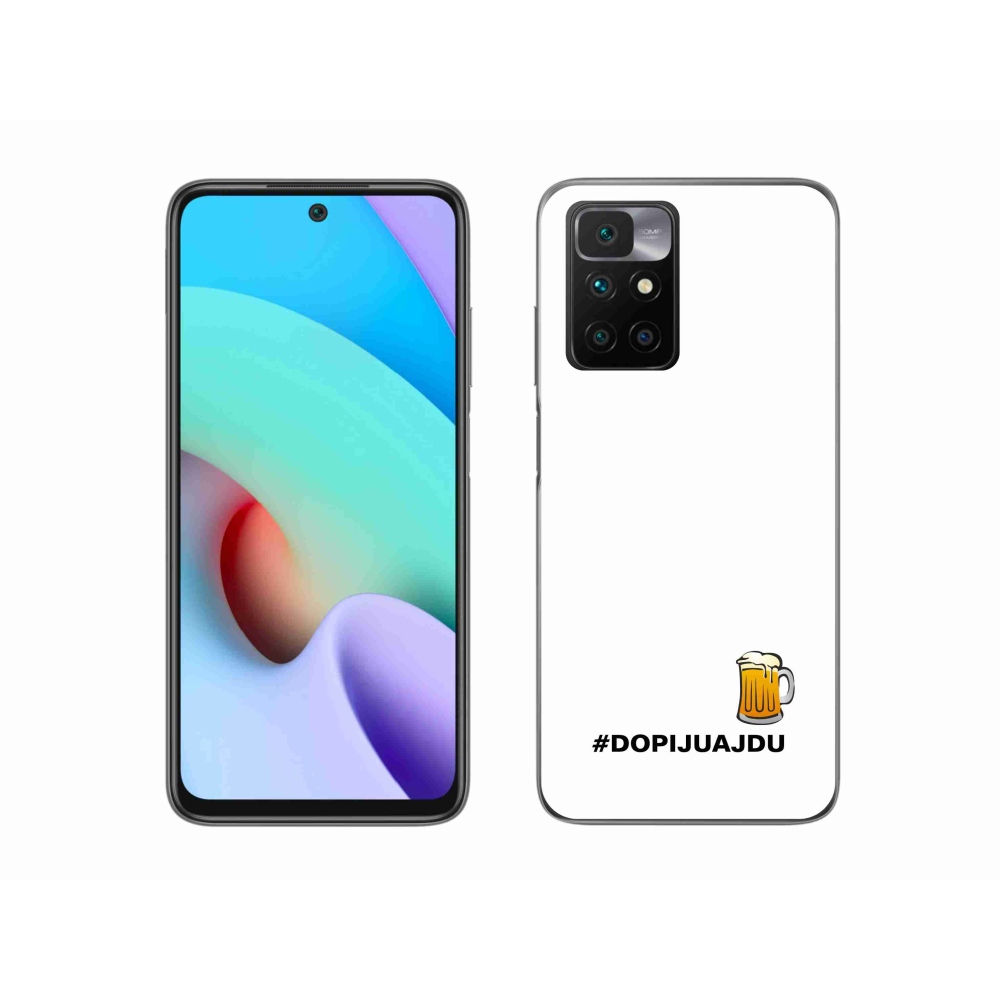Gelový kryt mmCase na Xiaomi Redmi 10/Redmi 10 (2022) - pivní motiv 1 bílé pozadí